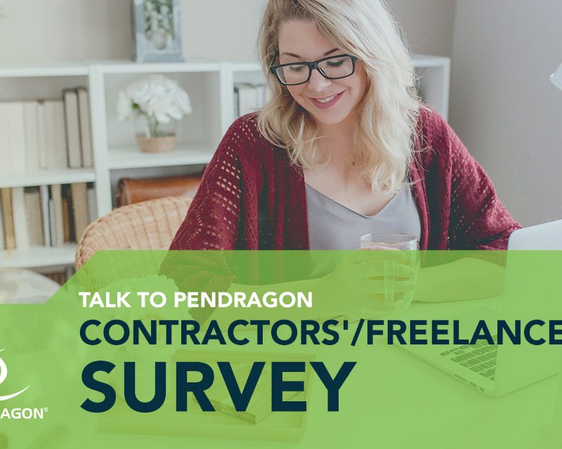 contractor or freelancer taking an online survey